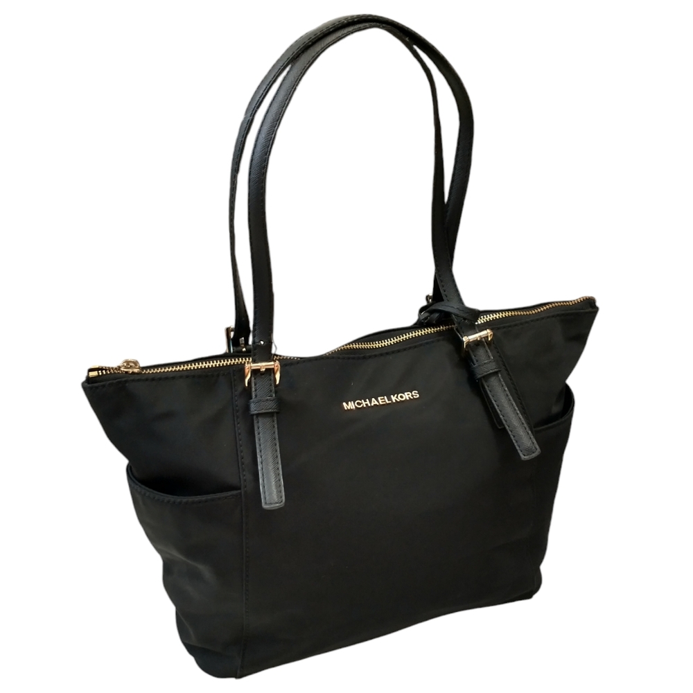 Michael Kors Bedford Black Nylon East Women's Shoulder Bag - Picture 7 of 15